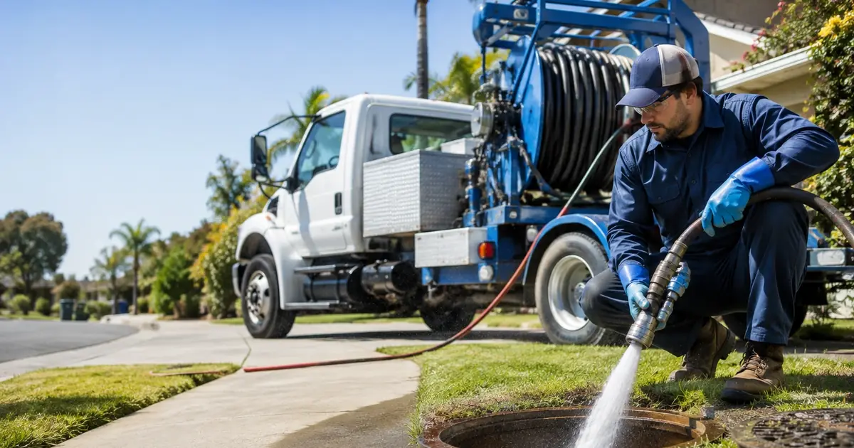 Hydro jet sewer cleaning Carson