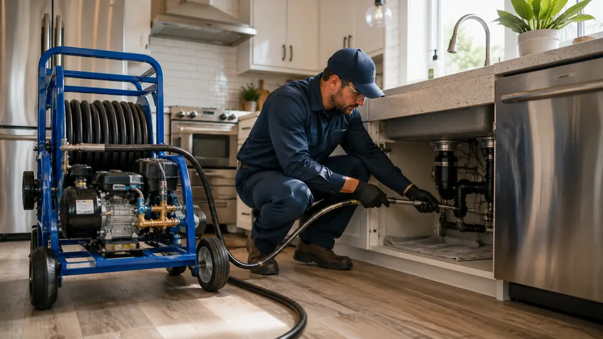 Kitchen Drain Hydro Jetting in Carson