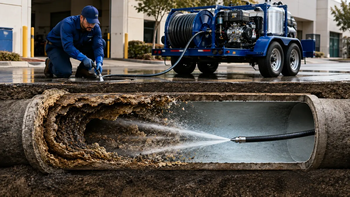 Sewer Pipe Descaling in Carson