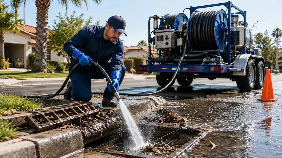 Storm Drain Hydro Jet Cleaning in Carson